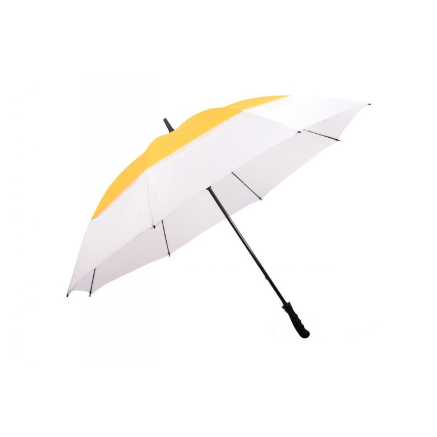 Golf Umbrella AU-53N: M/Open Fibreglass Extra W/Proof D/Layered UV Coated Solid Colour w Rub. Handle