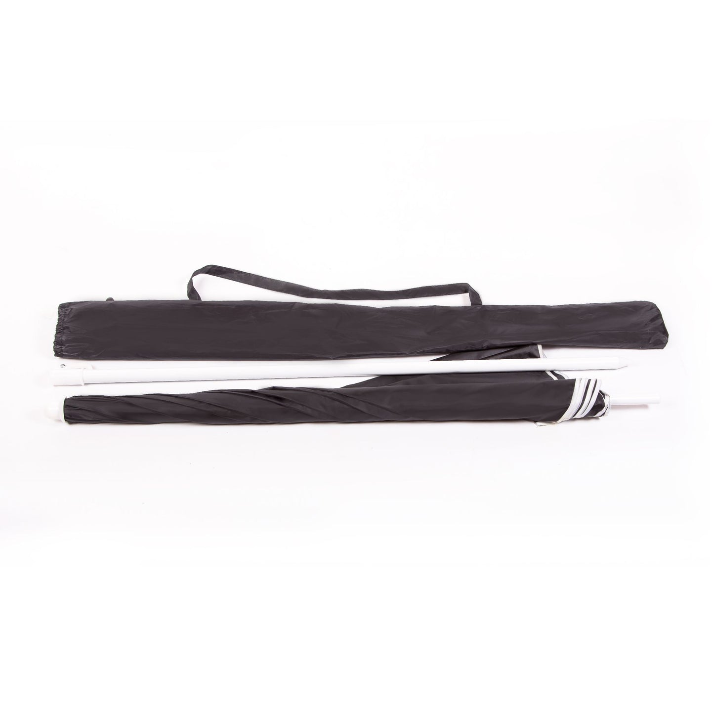 Beach Umbrella - AU-35: Arch 180cm 170T Polyester Beach Umbrella 19/22 mm Steel Pole without Tile