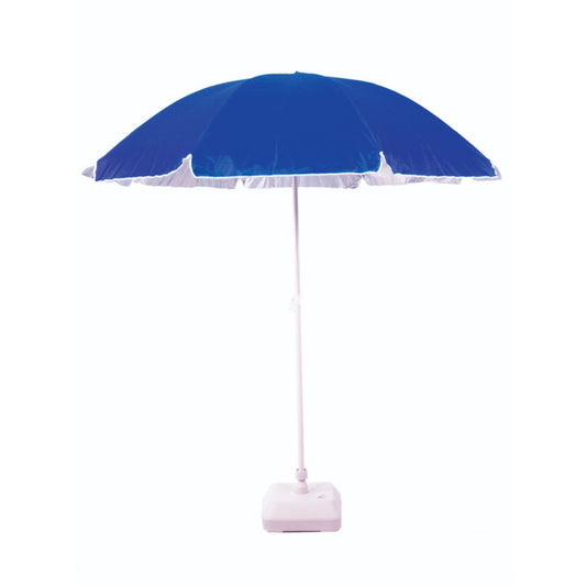 Beach Umbrella UV Coated -AU36 Coated: Arch 200cm 120G Polyester UV Coated Beach Umbrella 22/25 mm Steel Pole with Tile