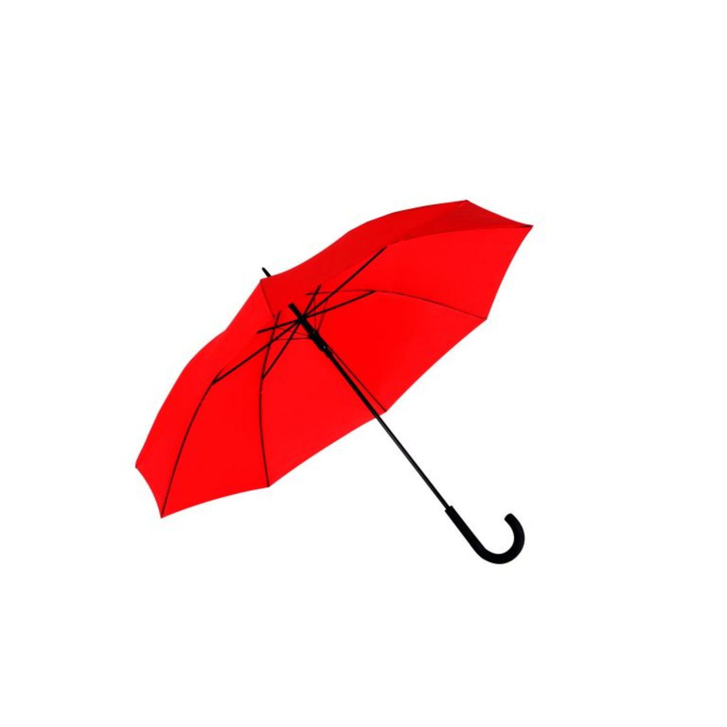 Hook Umbrella AU-11: Auto Open Steel Frame Solid Colour with Hook Plastic Handle