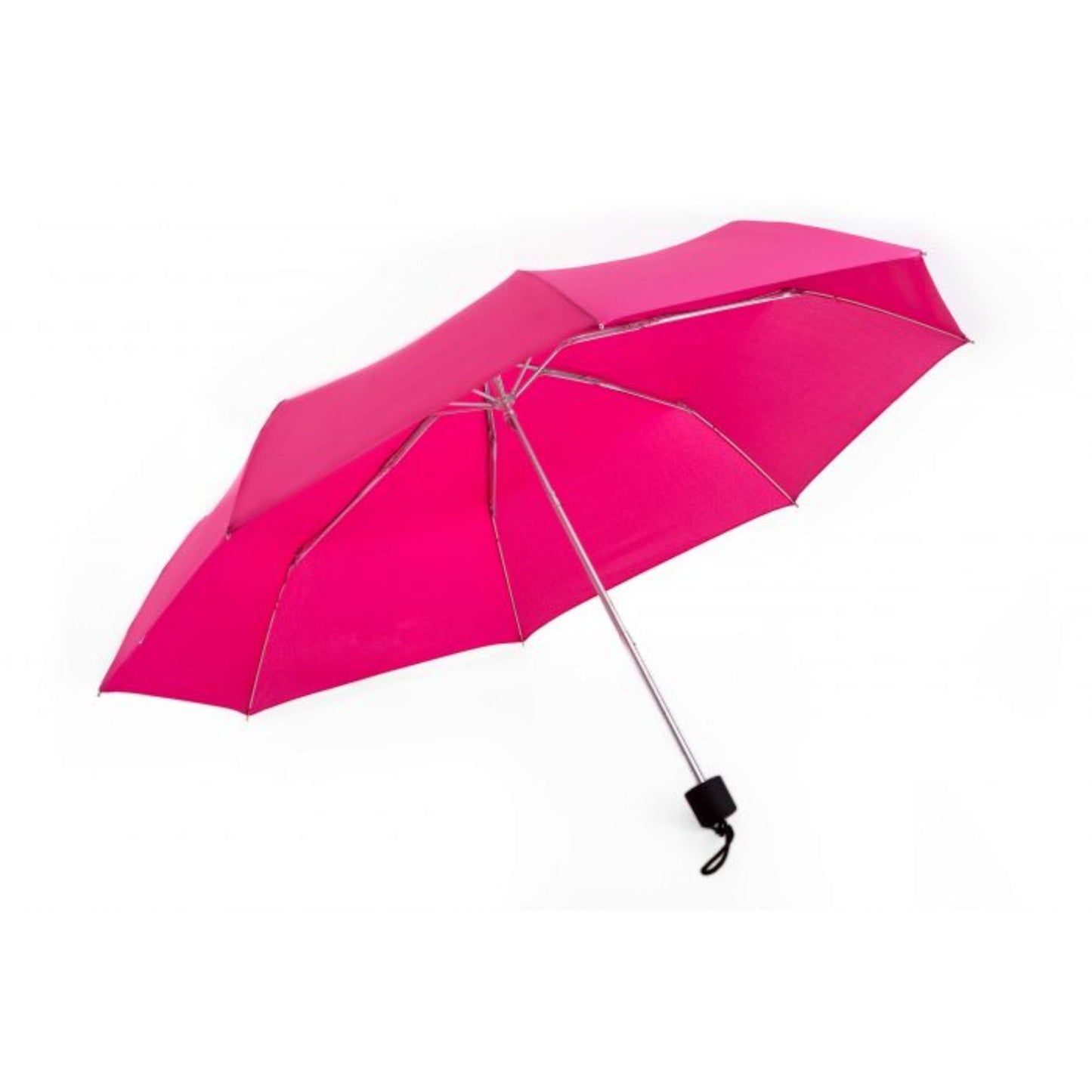 Compact Mini Umbrella AU-66: Mini Classy Compact Aluminium Frame Solid Colour Pongee Material w Rub. Handle