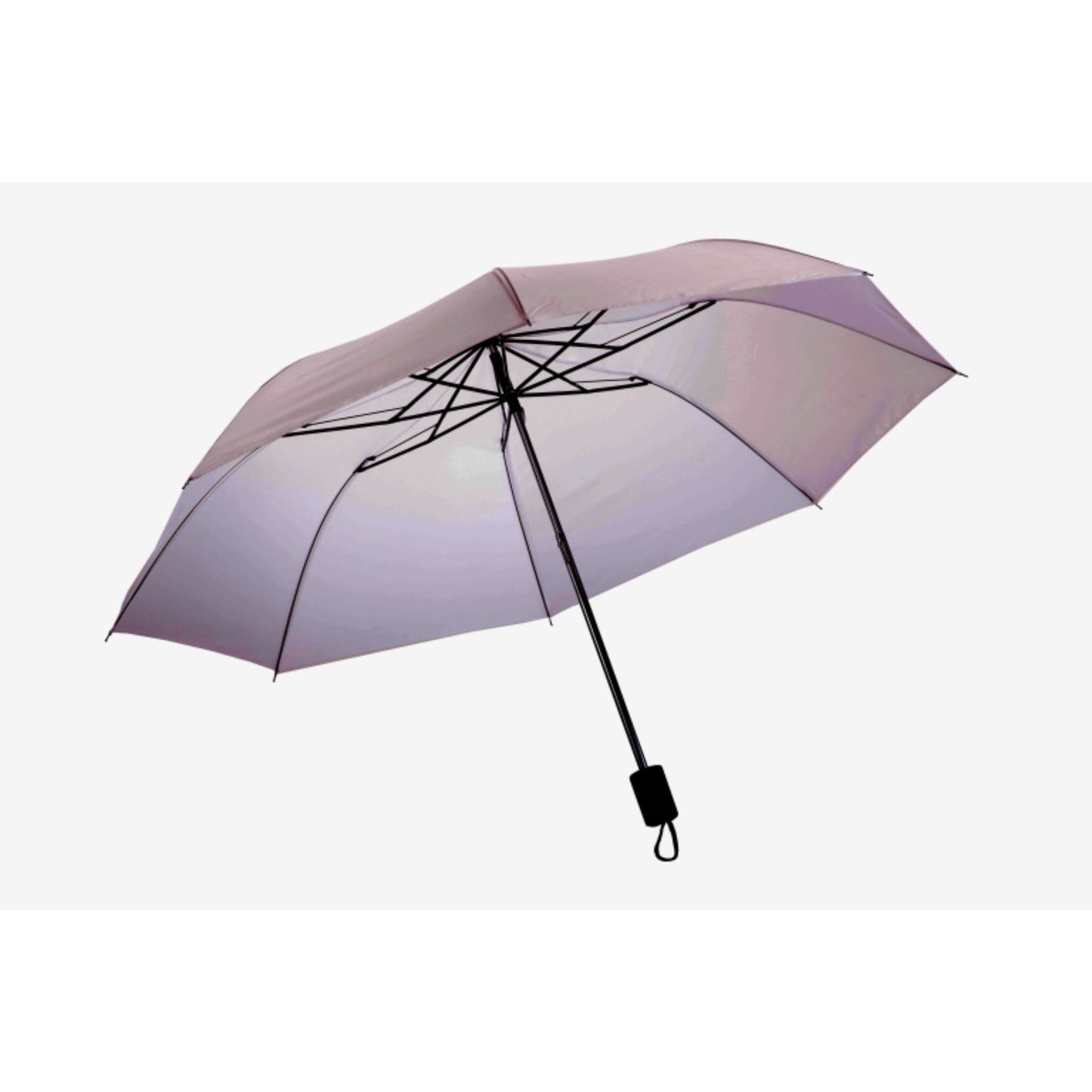Compact Mini Umbrella AU-17N: 21" Mini Lady Foldable Manual Open Steel Frame Solid Colour with Plastic Handle