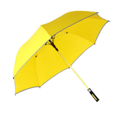 Golf Umbrella AU-50: Auto Open Matching Color Fibreglass Frame Pongee Fabric with Reflective Piping