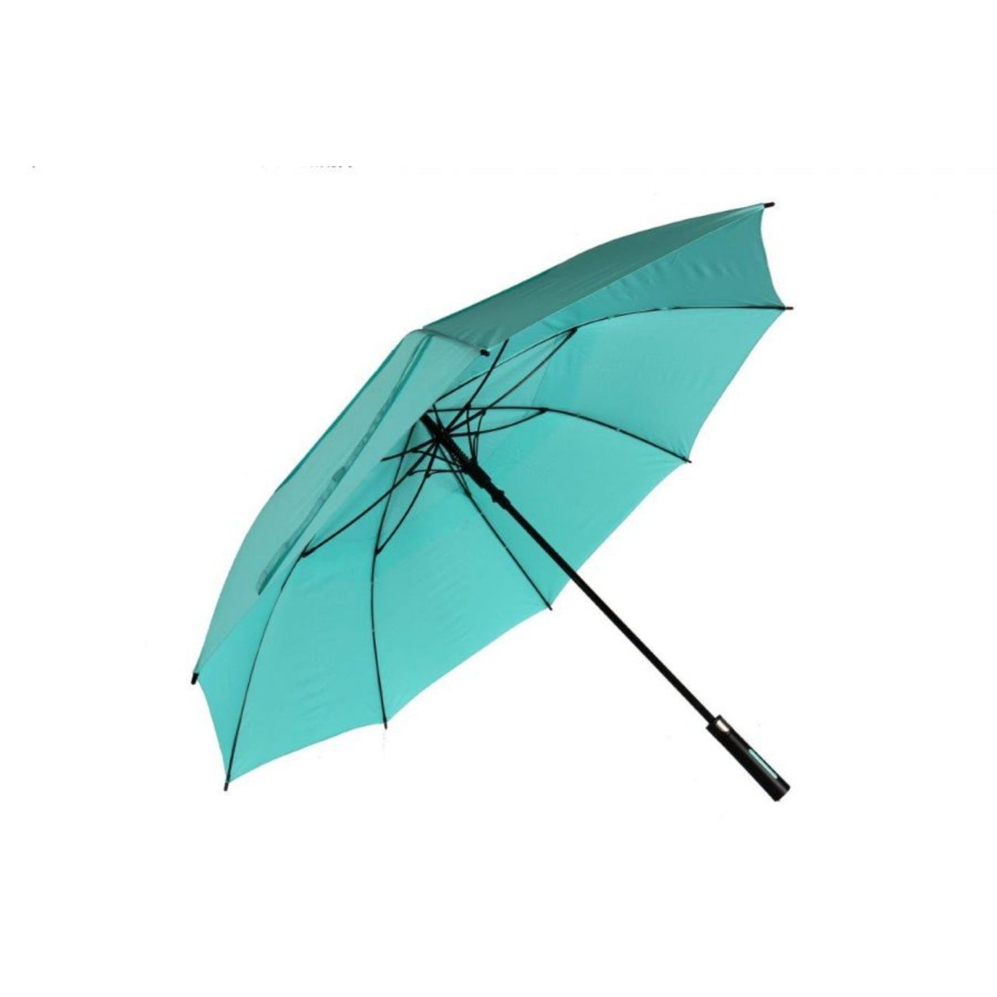 Golf Umbrella AU-59 - Golf Auto Open Fibreglass Frame Double Layer Pongee Rubberised Handle