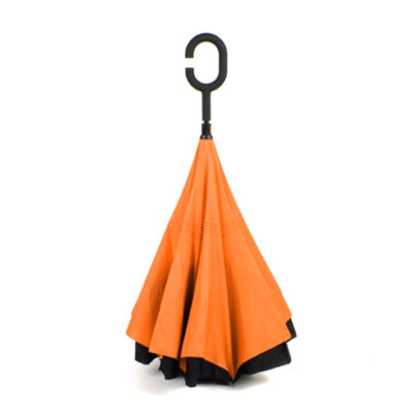 Hook Umbrella / Reversible Umbrella AU-70: Manual Open Pongee Rubberised Handle