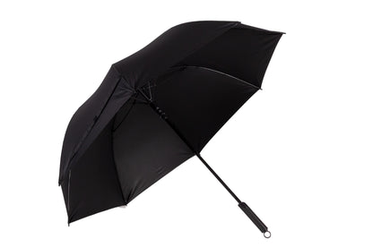 Golf Umbrella AU-06 - Auto Open with Matching Color Fiberglass Frame and 210T Black UV Pongee Fabric