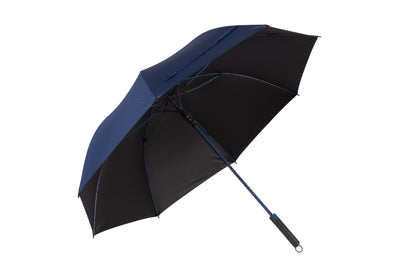 Golf Umbrella AU-06 - Auto Open with Matching Color Fiberglass Frame and 210T Black UV Pongee Fabric
