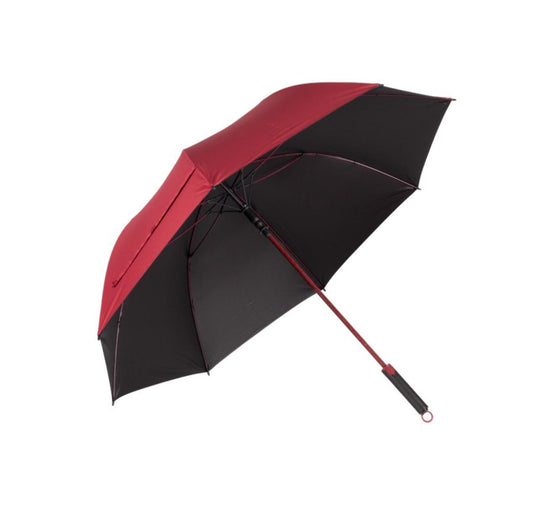 Golf Umbrella AU-06 - Auto Open with Matching Color Fiberglass Frame and 210T Black UV Pongee Fabric