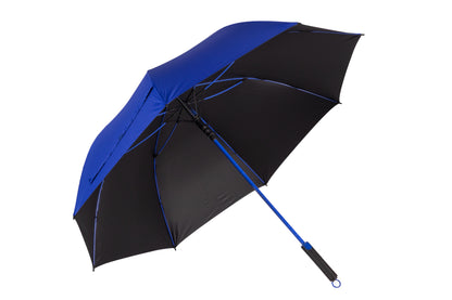 Golf Umbrella AU-06 - Auto Open with Matching Color Fiberglass Frame and 210T Black UV Pongee Fabric