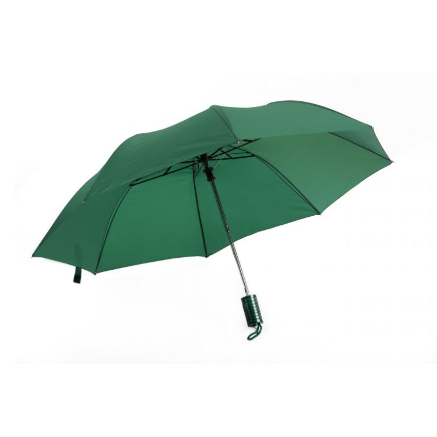 Compact Mini Umbrella AU-31: Mini Compact Auto 2 Fold Steel Frame Solid Colour with Matching Colour Plastic Handle