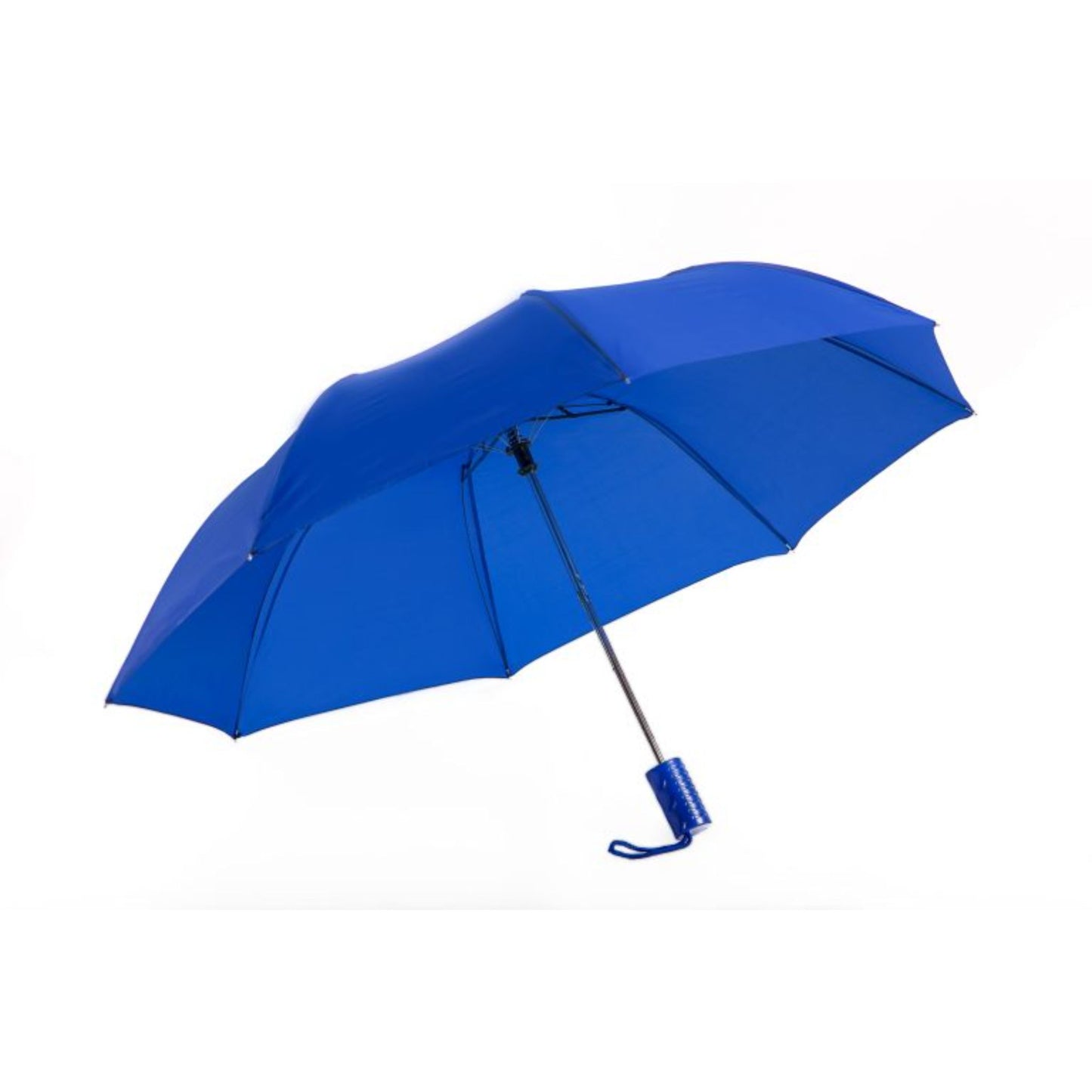 Compact Mini Umbrella AU-31: Mini Compact Auto 2 Fold Steel Frame Solid Colour with Matching Colour Plastic Handle