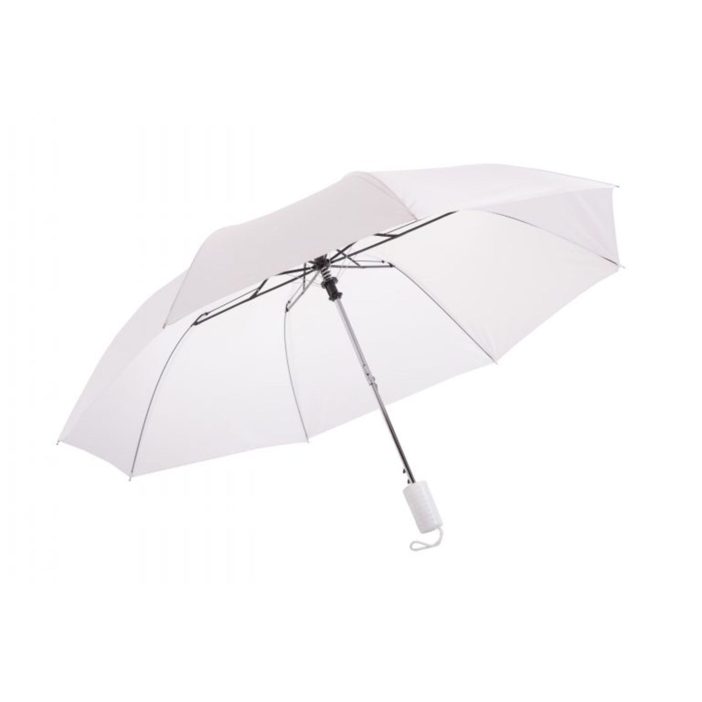 Compact Mini Umbrella AU-31: Mini Compact Auto 2 Fold Steel Frame Solid Colour with Matching Colour Plastic Handle