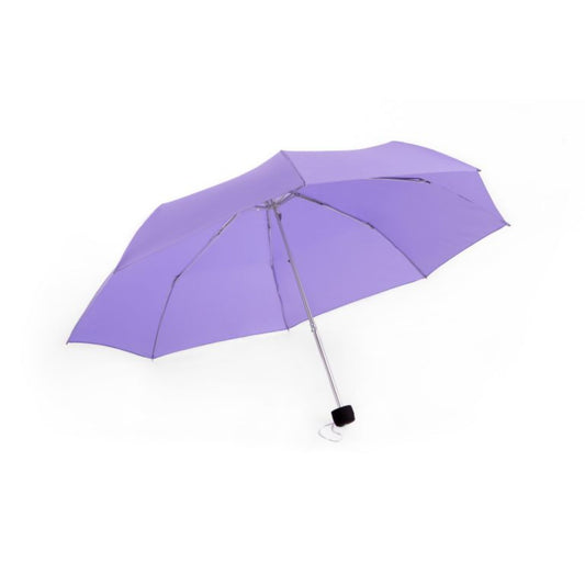 Compact Mini Umbrella AU-66: Mini Classy Compact Aluminium Frame Solid Colour Pongee Material w Rub. Handle