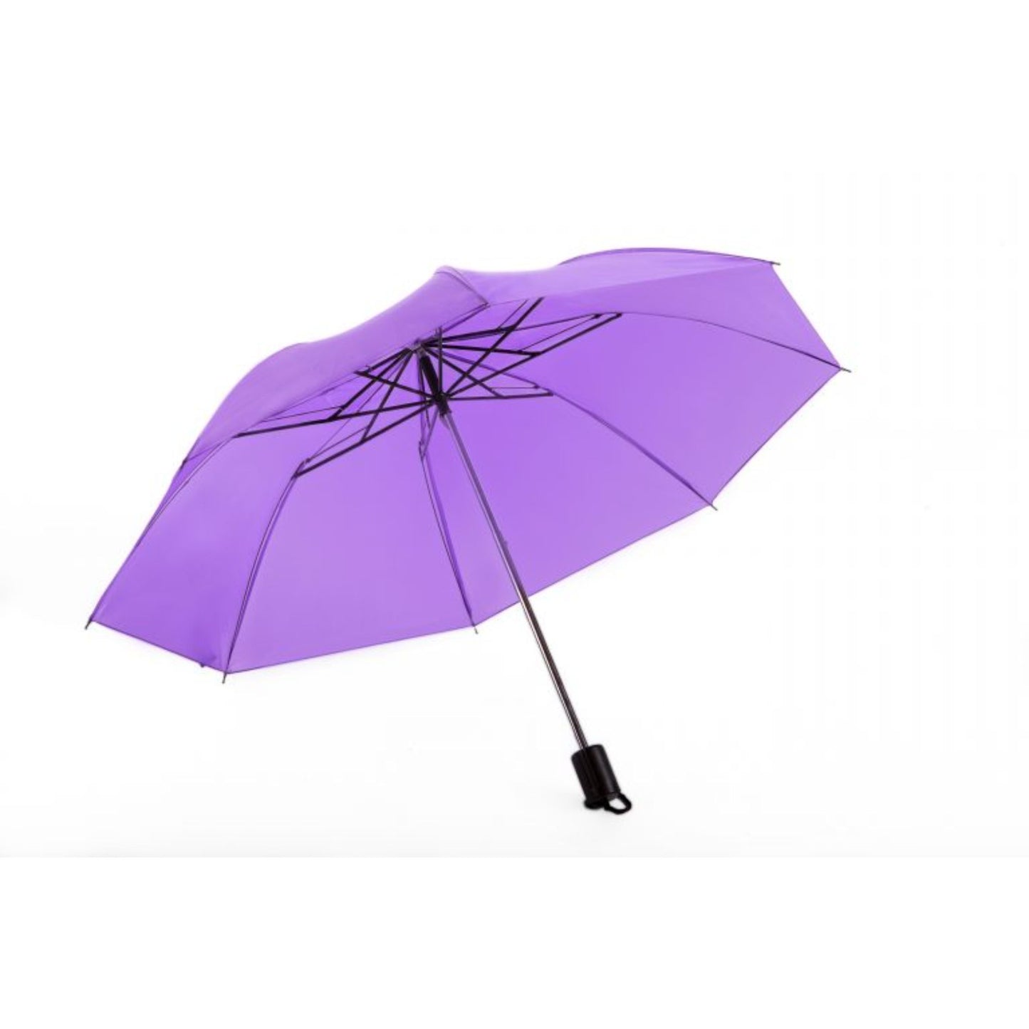 Compact Mini Umbrella AU-17N: 21" Mini Lady Foldable  Manual Open Steel Frame Solid Colour with Plastic Handle