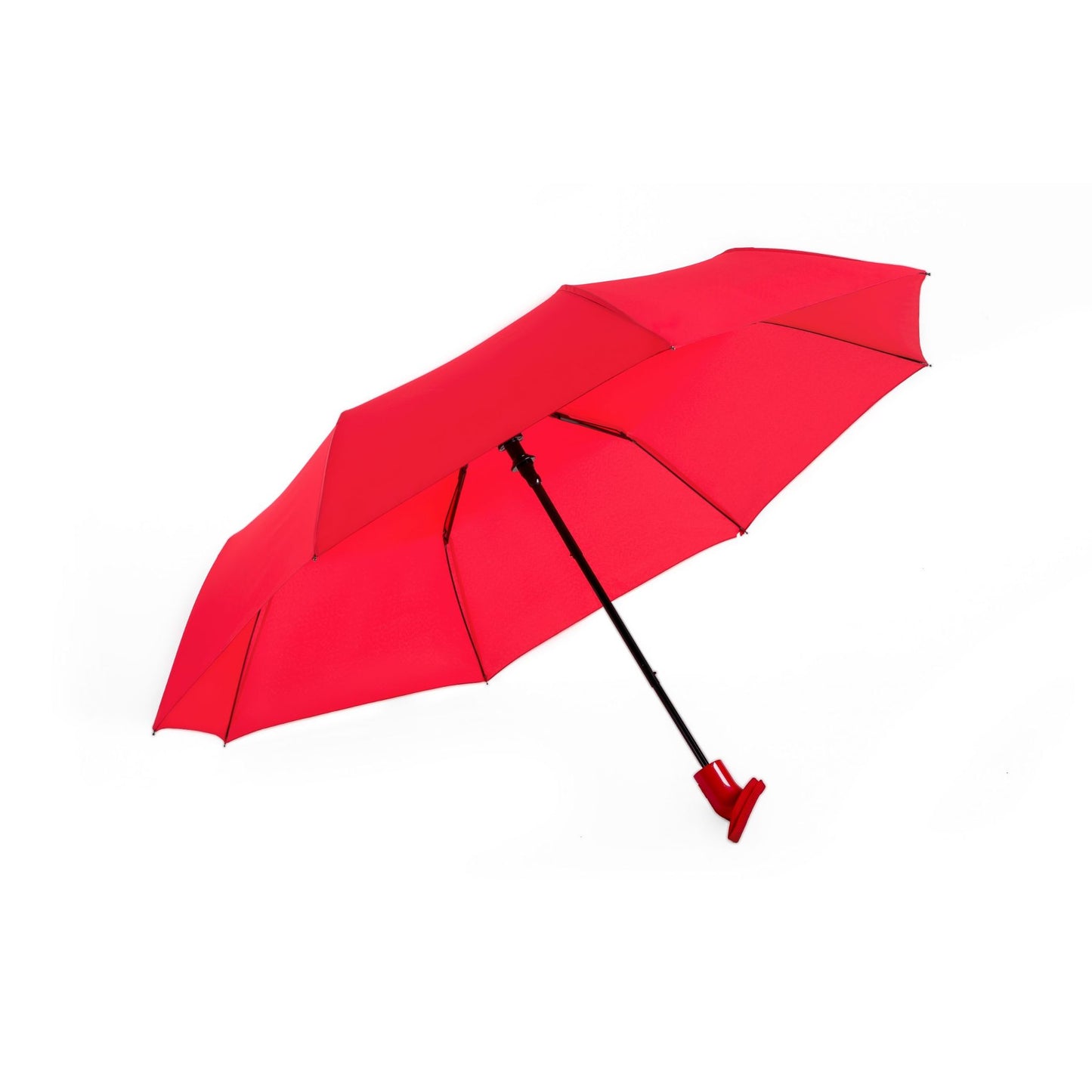 Compact Mini Umbrella AU-97: Mini Basic Compact A-Open Solid Colour Pongee Material with Plastic Handle