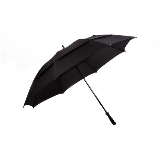 Golf Umbrella AU-53N: M/Open Fibreglass Extra W/Proof D/Layered UV Coated Solid Colour w Rub. Handle