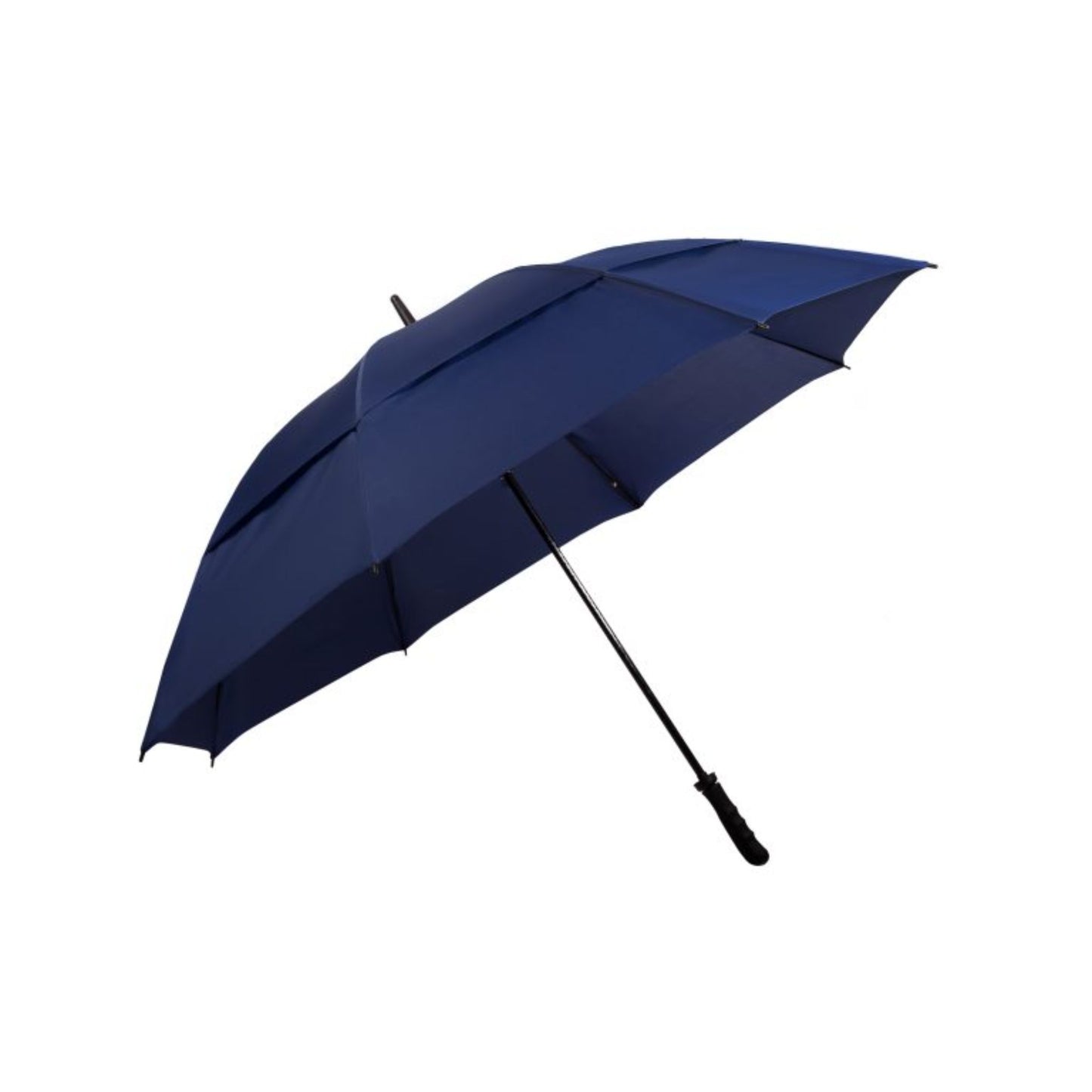 Golf Umbrella AU-53N: M/Open Fibreglass Extra W/Proof D/Layered UV Coated Solid Colour w Rub. Handle
