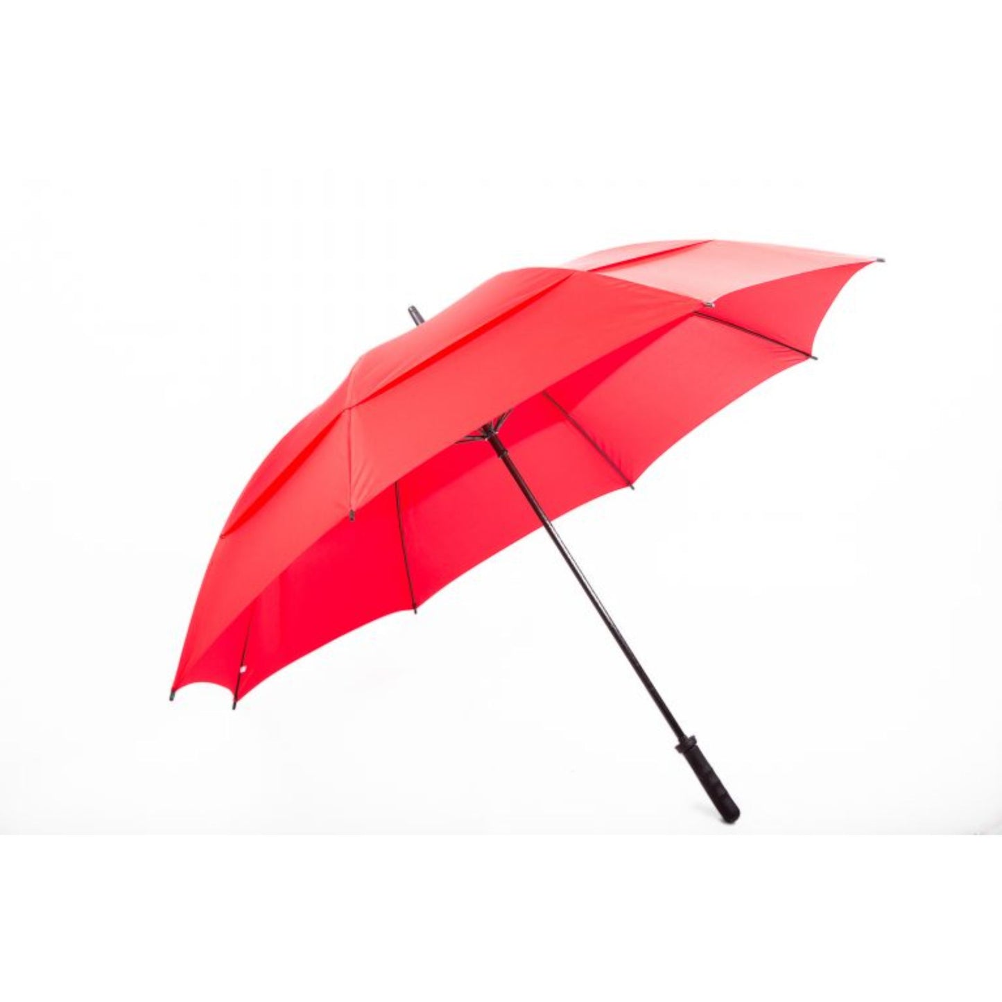 Golf Umbrella AU-53N: M/Open Fibreglass Extra W/Proof D/Layered UV Coated Solid Colour w Rub. Handle