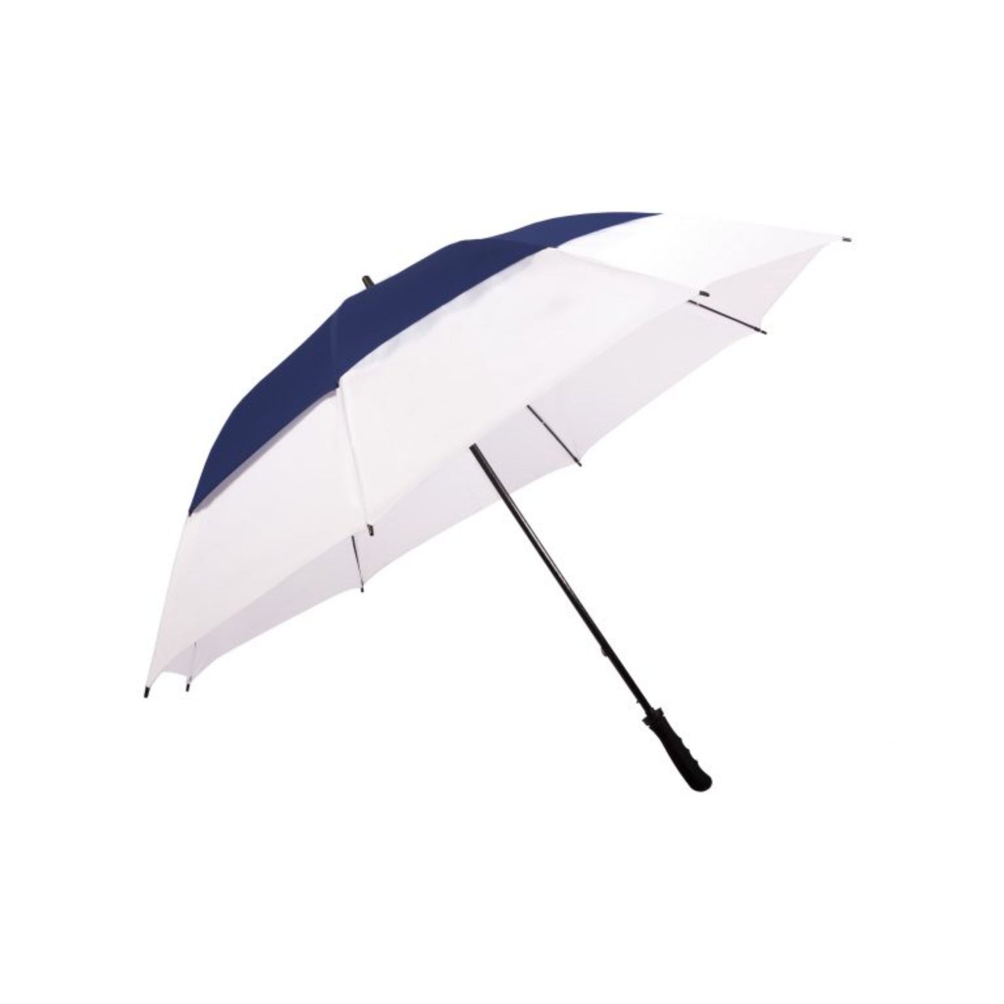 Golf Umbrella AU-53N: M/Open Fibreglass Extra W/Proof D/Layered UV Coated Solid Colour w Rub. Handle