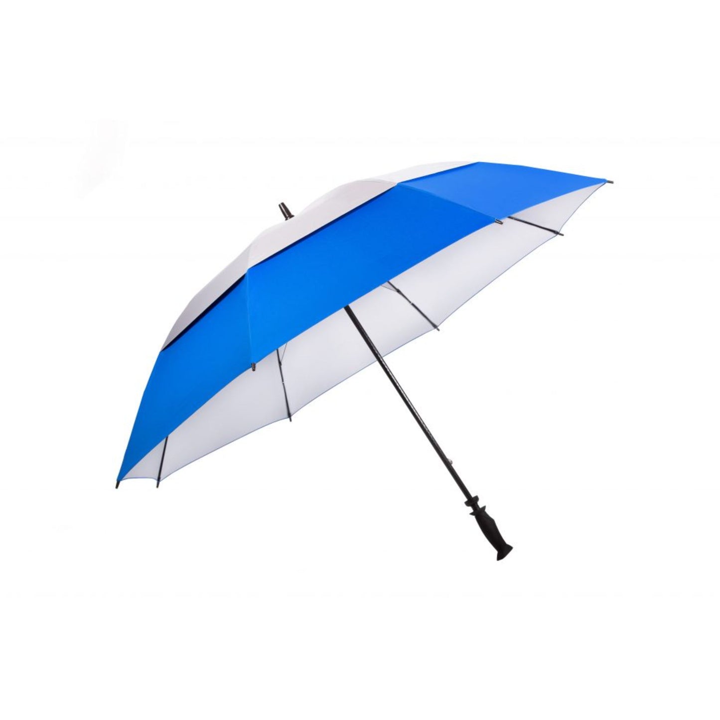 Golf Umbrella AU-56UV - Open Fibreglass Frame W/Proof Net. D/Layered Solid Colour w Rubberised Handle