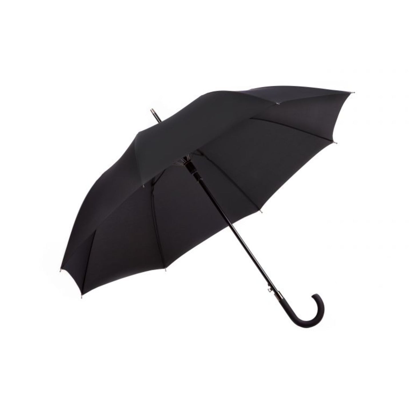 Hook Umbrella AU-58: Golf Auto Open Fibreglass Frame Pongee Rubberised Hook Handle