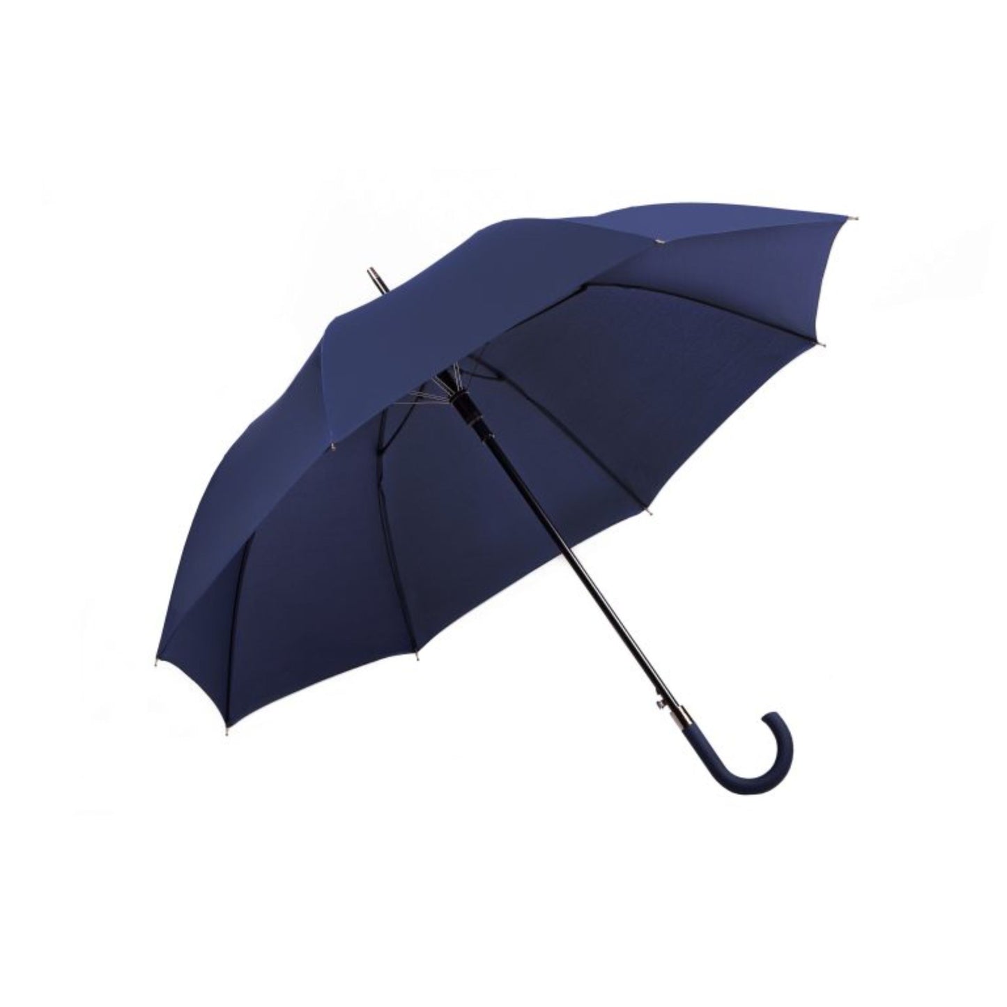 Hook Umbrella AU-58: Golf Auto Open Fibreglass Frame Pongee Rubberised Hook Handle