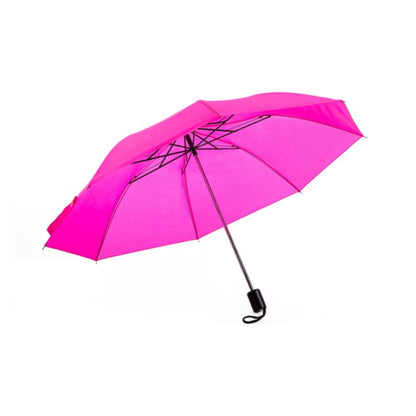 Compact Mini Umbrella AU-17N: 21" Mini Lady Foldable  Manual Open Steel Frame Solid Colour with Plastic Handle