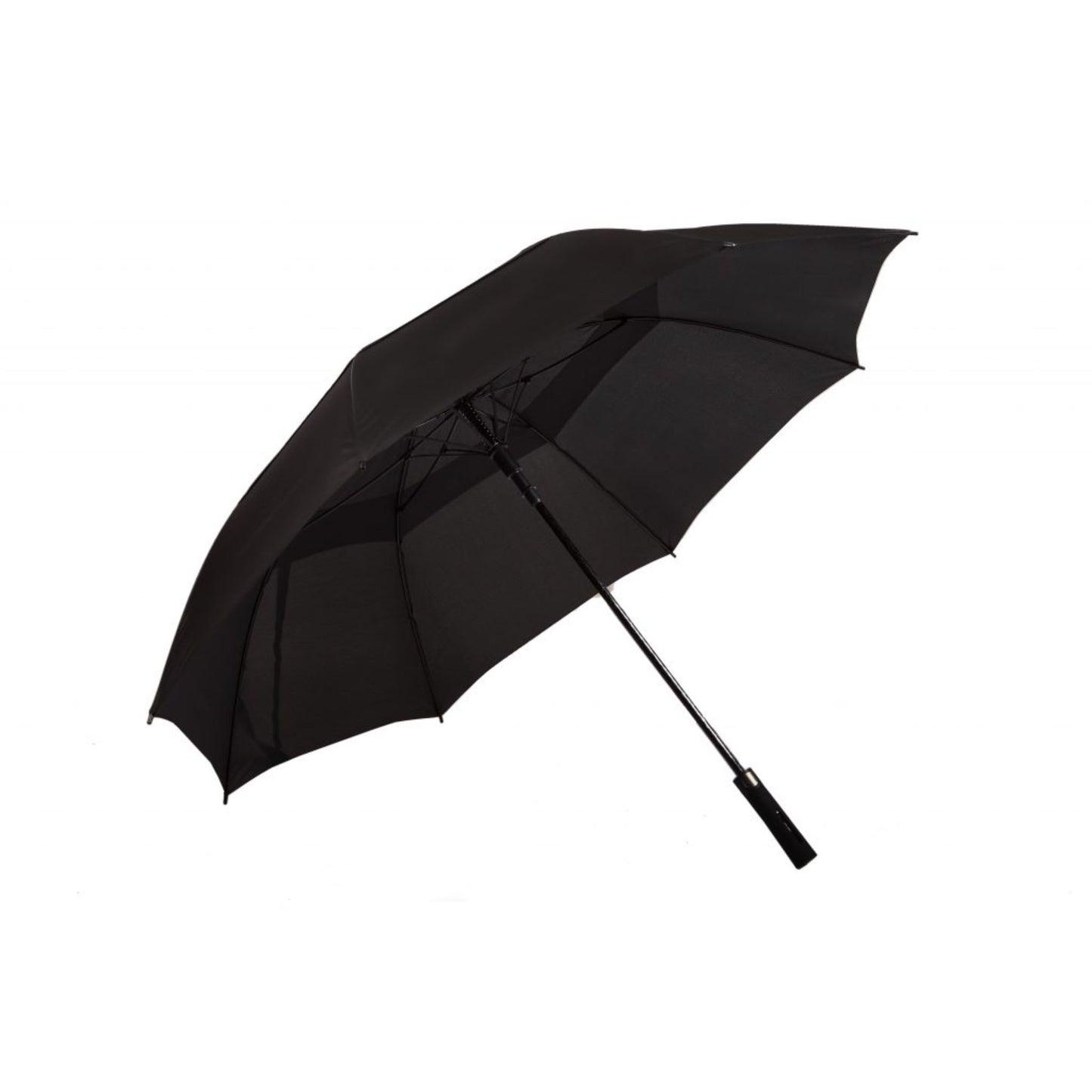Golf Umbrella AU-59 - Golf Auto Open Fibreglass Frame Double Layer Pongee Rubberised Handle