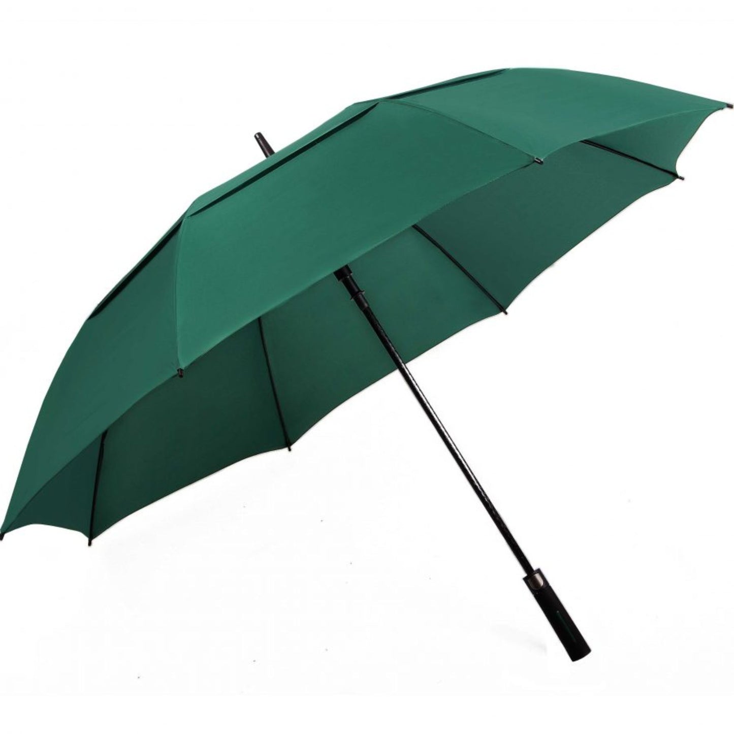 Golf Umbrella AU-59 - Golf Auto Open Fibreglass Frame Double Layer Pongee Rubberised Handle