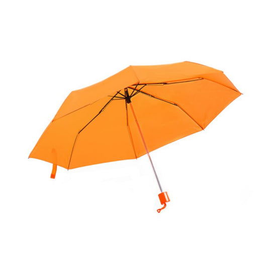 Compact Mini Umbrella AU-30: Manual Open Steel Frame Solid Colour with Matching Colour Plastic Handle