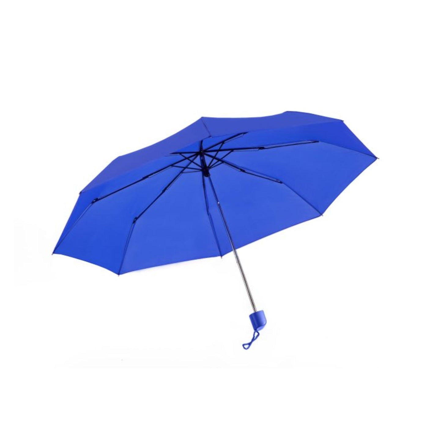 Compact Mini Umbrella AU-30: Manual Open Steel Frame Solid Colour with Matching Colour Plastic Handle