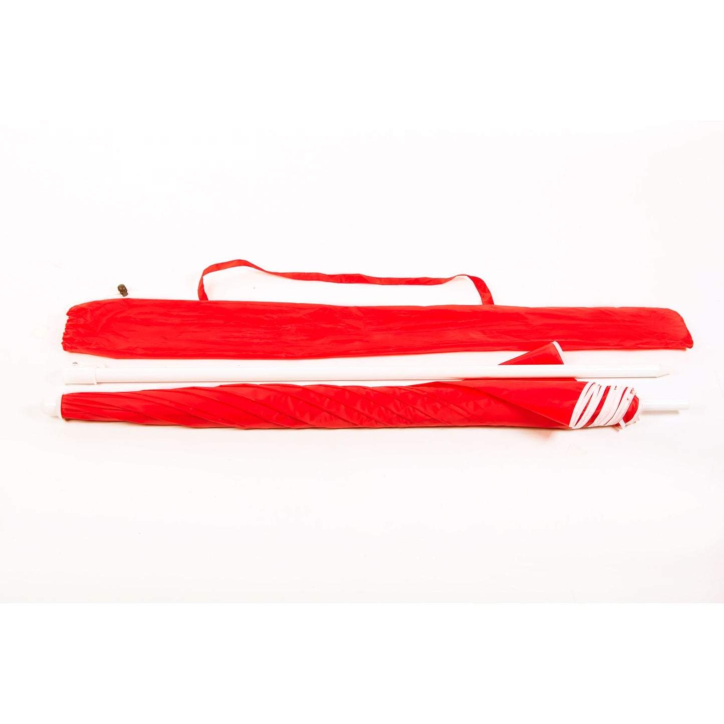 Beach Umbrella - AU-35: Arch 180cm 170T Polyester Beach Umbrella 19/22 mm Steel Pole without Tile
