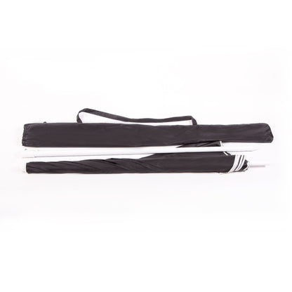 Beach Umbrella - AU-35: Arch 180cm 170T Polyester Beach Umbrella 19/22 mm Steel Pole without Tile
