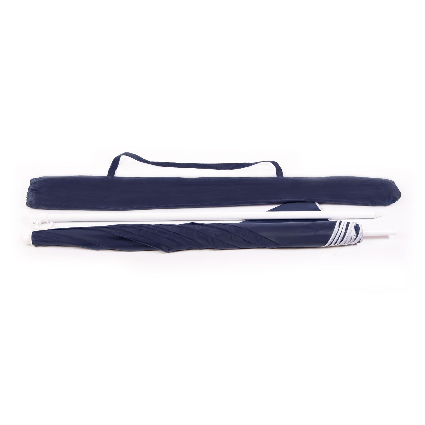 Beach Umbrella - AU-35: Arch 180cm 170T Polyester Beach Umbrella 19/22 mm Steel Pole without Tile