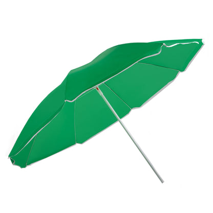 Beach Umbrella - AU-35: Arch 180cm 170T Polyester Beach Umbrella 19/22 mm Steel Pole without Tile