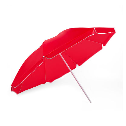 Beach Umbrella - AU-35: Arch 180cm 170T Polyester Beach Umbrella 19/22 mm Steel Pole without Tile