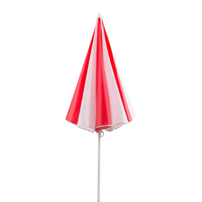 Beach Umbrella - AU-35: Arch 180cm 170T Polyester Beach Umbrella 19/22 mm Steel Pole without Tile