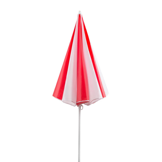 Beach Umbrella - AU-35: Arch 180cm 170T Polyester Beach Umbrella 19/22 mm Steel Pole without Tile