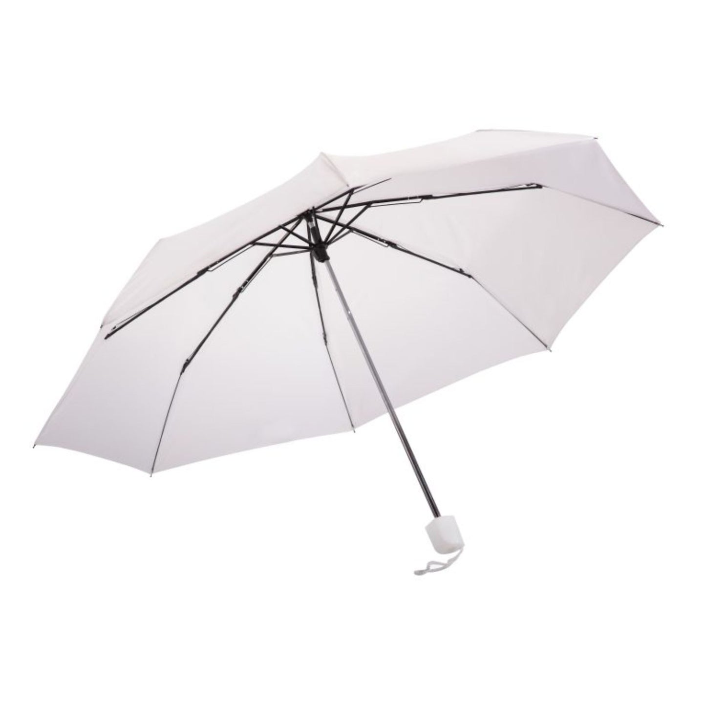 Compact Mini Umbrella AU-30: Manual Open Steel Frame Solid Colour with Matching Colour Plastic Handle