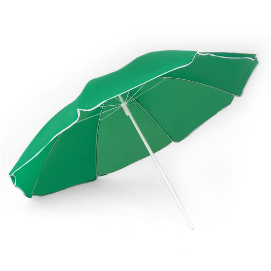 Beach Umbrella - AU36: Arch 200cm 120G Polyester Beach Umbrella 22/25 mm Steel Pole with Tile