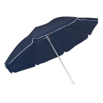 Beach Umbrella - AU-35: Arch 180cm 170T Polyester Beach Umbrella 19/22 mm Steel Pole without Tile