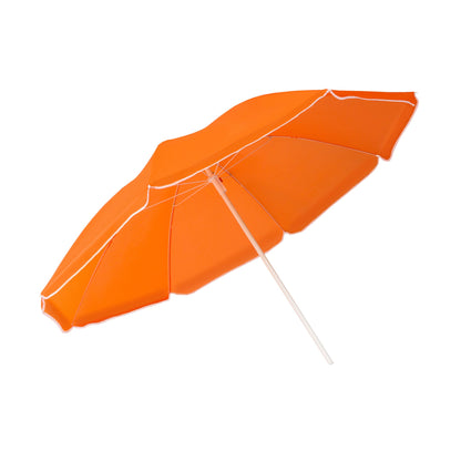 Beach Umbrella - AU-35: Arch 180cm 170T Polyester Beach Umbrella 19/22 mm Steel Pole without Tile