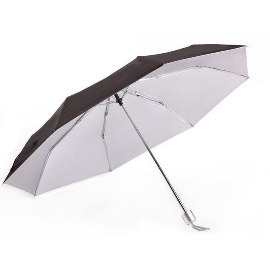 Compact Mini Umbrella UV Coated AU-24: Mini Classy Compact Manual Open Steel Frame UV Coated Solid Colour with Plastic Handle