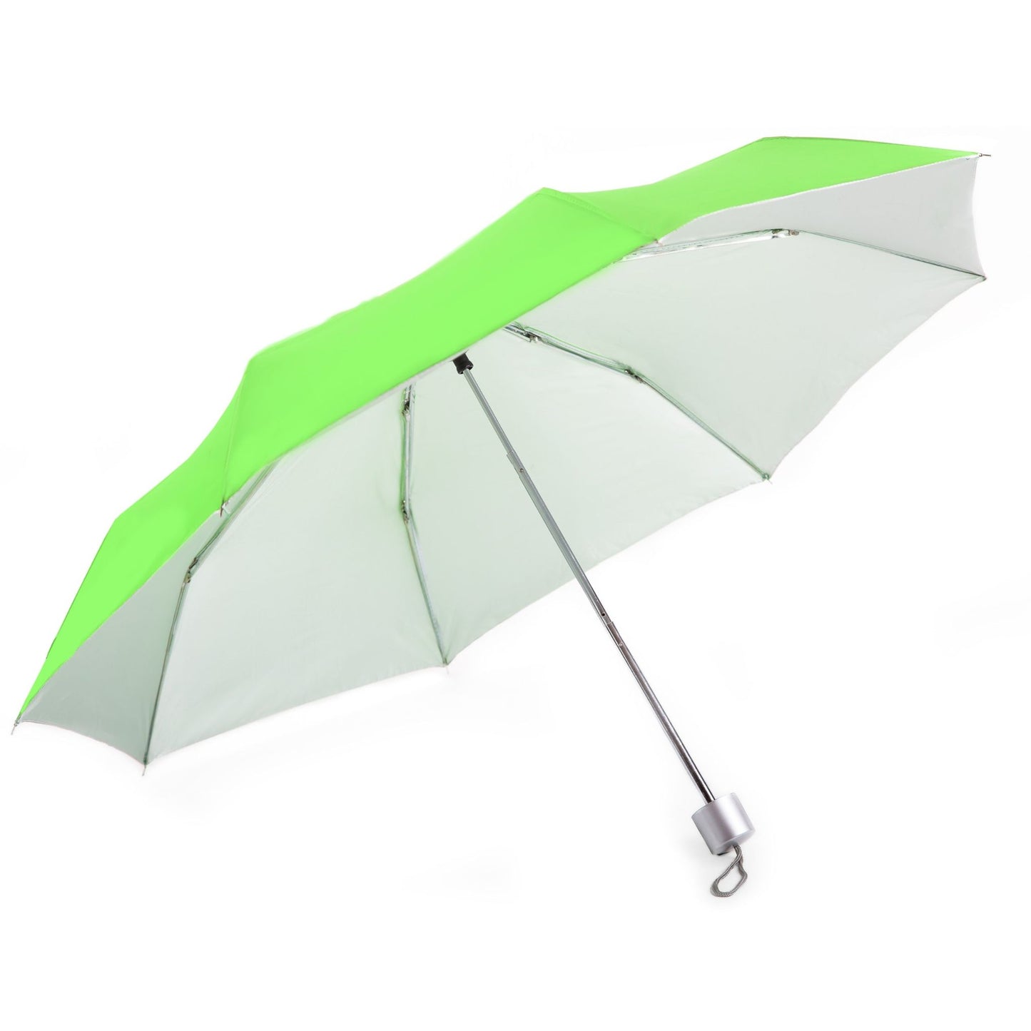 Compact Mini Umbrella UV Coated AU-24: Mini Classy Compact Manual Open Steel Frame UV Coated Solid Colour with Plastic Handle