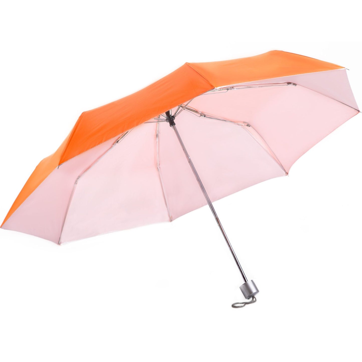 Compact Mini Umbrella UV Coated AU-24: Mini Classy Compact Manual Open Steel Frame UV Coated Solid Colour with Plastic Handle