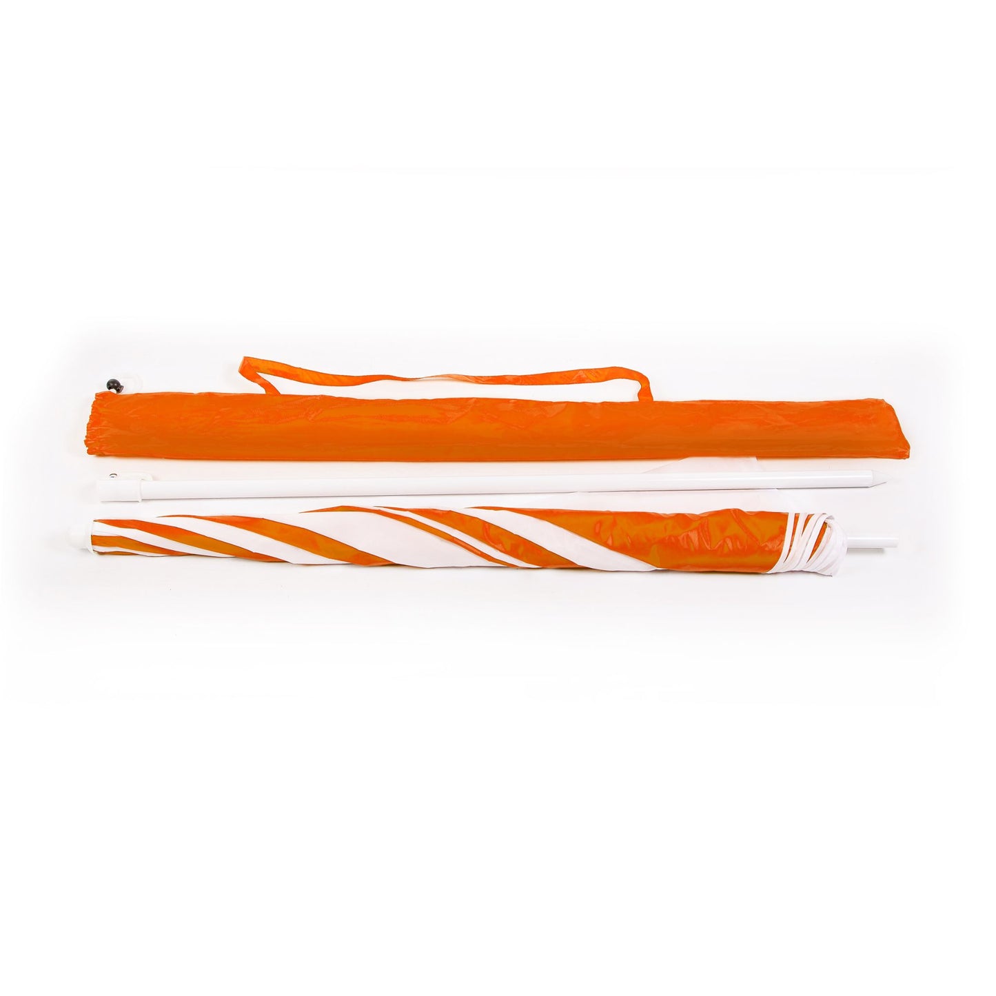Beach Umbrella - AU-35: Arch 180cm 170T Polyester Beach Umbrella 19/22 mm Steel Pole without Tile