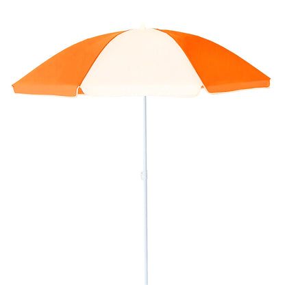 Beach Umbrella - AU-35: Arch 180cm 170T Polyester Beach Umbrella 19/22 mm Steel Pole without Tile