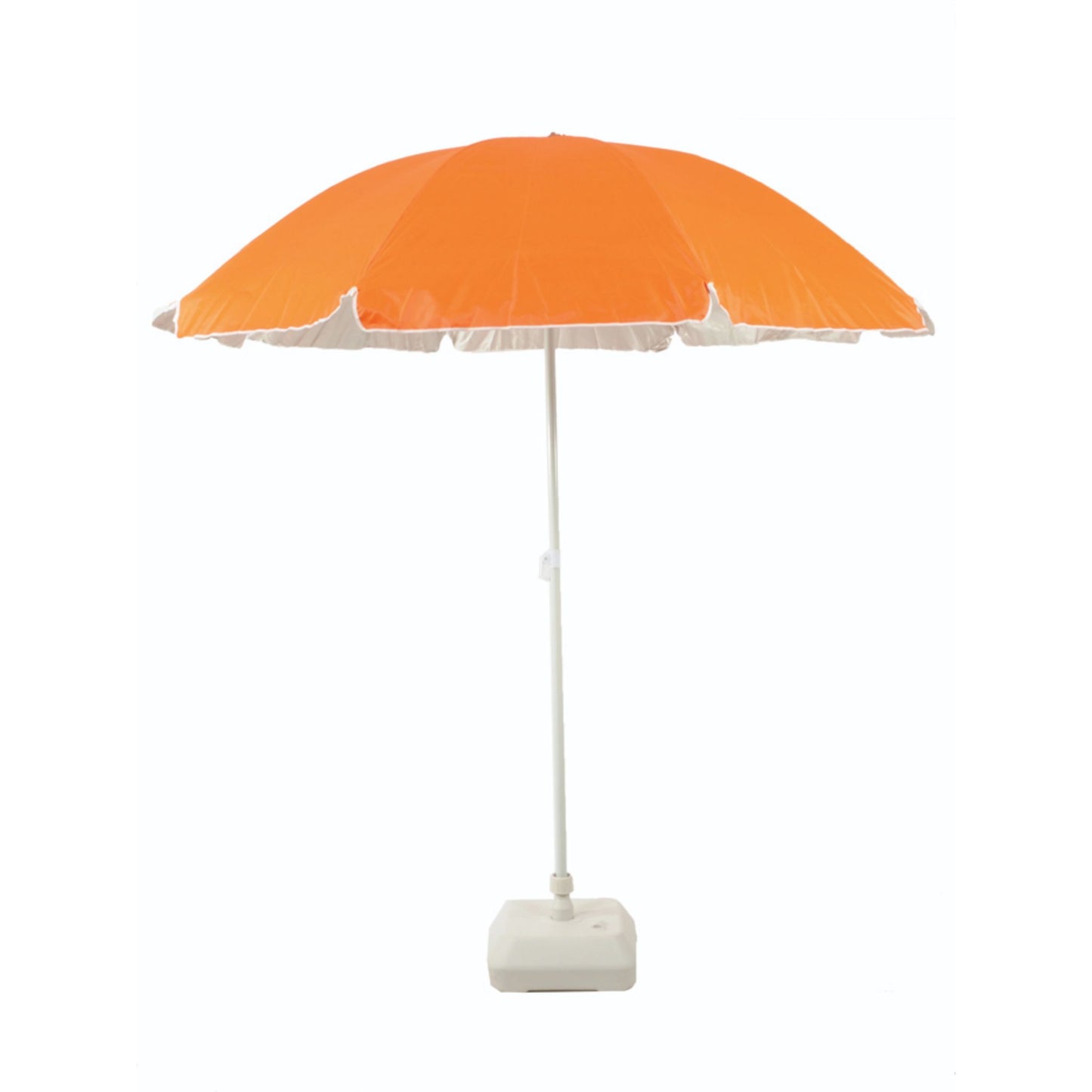 Beach Umbrella UV Coated -AU36 Coated: Arch 200cm 120G Polyester UV Coated Beach Umbrella 22/25 mm Steel Pole with Tile