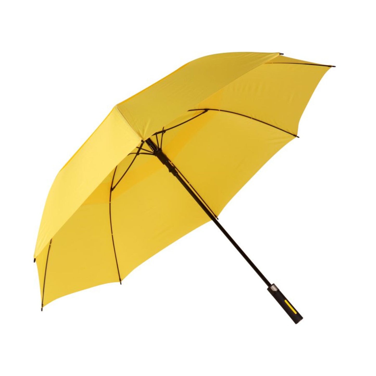 Golf Umbrella AU-59 - Golf Auto Open Fibreglass Frame Double Layer Pongee Rubberised Handle