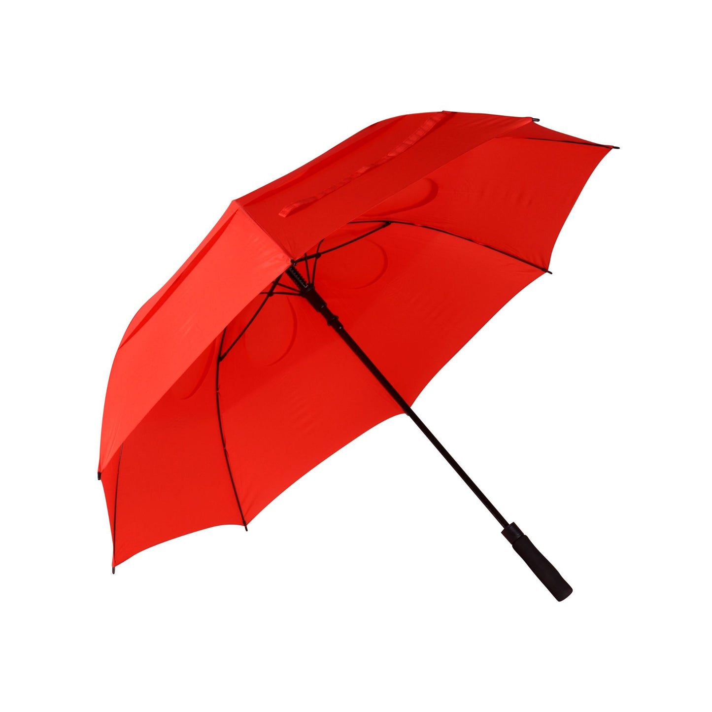Golf Umbrella - AU 65: 750x8Kx14M golf Auto Open Fibreglass Frame Extra W/Proof D/Layer with Holes and Black EVA Handle